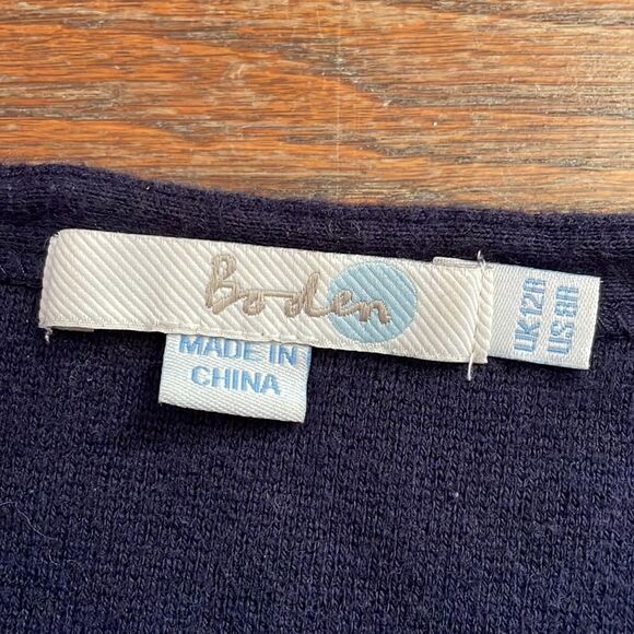 Boden Navy Scoop Neck Pullover Dress - Picture 2 of 7